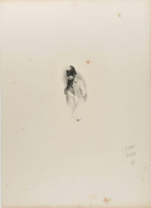 Sketch of Napoleon in profile