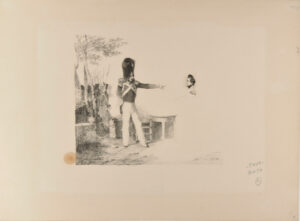 Le Grenadier de la garde nationale et un officier