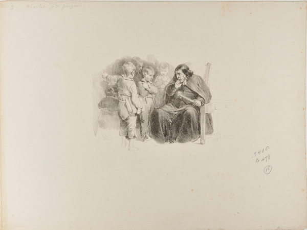SKETCH OF SCHOOLMASTER AND STUDENTS