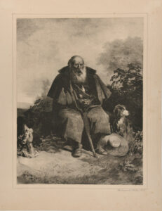 Old Shepherd Sitting Next to His Daughter’s Tomb