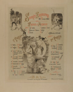 Announcement for a “Soirée Equestre”