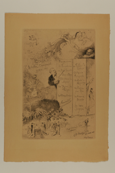 Programme pour une Soirée de Prestidigitation au Cercle de l’Avenir commercial, rue Hauteville, after Mils