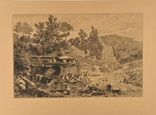 Landscape with ruins