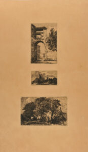 À Villersexel; Small landscape; Landscape with cottage