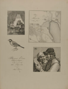 Plusieurs Essais Lithographiques gravées au Burin