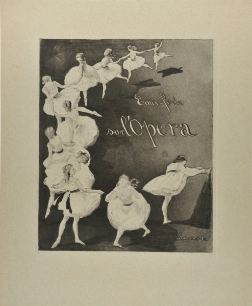 TITLE PLATE FROM THE SERIES "EAUX-FORTES SUR L'OPÉRA"