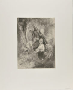 Woman Carrying Faggot with Child to her left