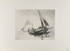 Boat Docked on the Beach