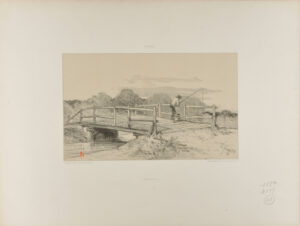 Pêcheur sur un pont