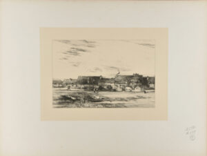 Rangée de maisons d’un village