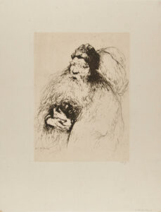 Old man with hands folded