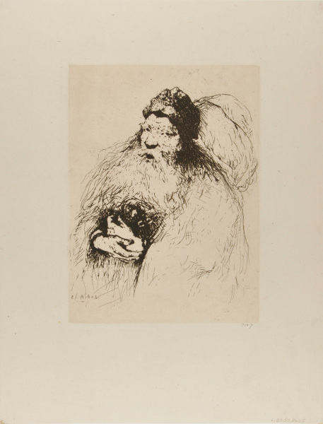 OLD MAN WITH HANDS FOLDED