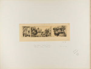 Carte de visite de Jules Michelin; Petit paysage; À Blanzat