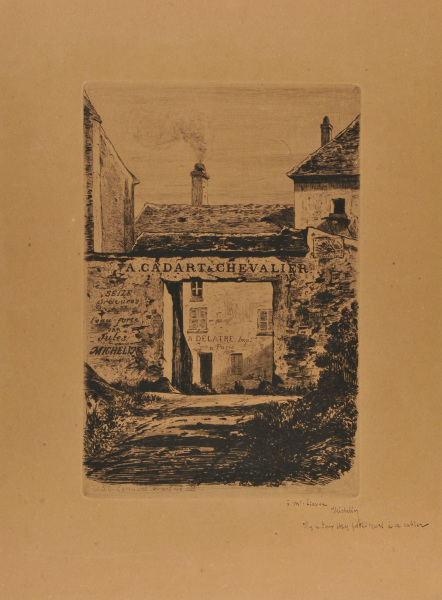 Title plate from the series “Seize gravures à l’eau-forte par Jules Michelin”