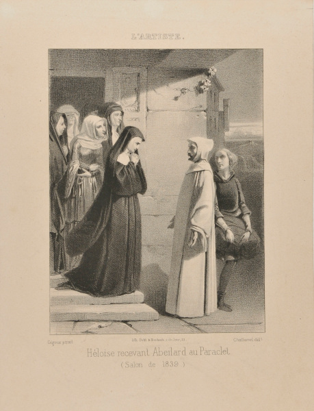 Héloïse recevant Abeilard au Paraclet (Salon de 1839)