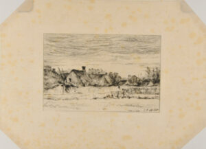 Landscape with Thatched Cottages