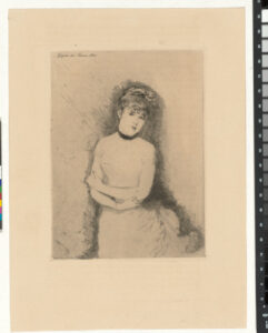 Jeune Femme Décolletée, les bras posés l’un sur l’autre