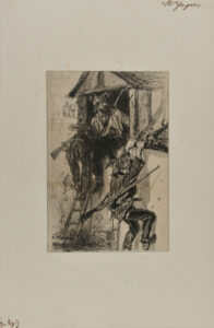 Soldiers Escaping from a House