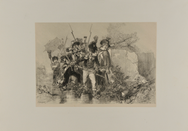 Deuxième épisode de la battue au sanglier par la garde nationale de St. H……. “Attention! Il est là!!”