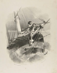 Two Men on a Shipwrecked Boat