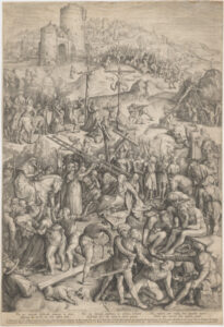 The Bearing of the Cross and the Crucifixion