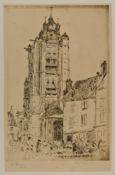 Le marché de Pontoise, place du Petit Martroy