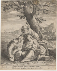 Madonna and Child with Saints Joseph, Elizabeth and John the Baptist in a Landscape