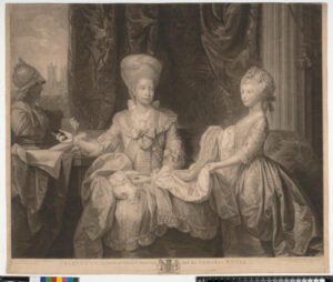 Charlotte, Queen of Great Britain, and the Princess Royal