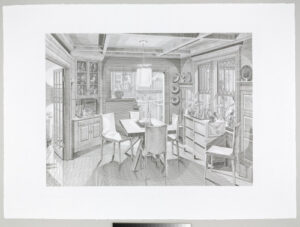 From the portfolio “Open House: Five Engraved Scenes”