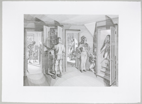 From the portfolio “Open House: Five Engraved Scenes” - Image 2
