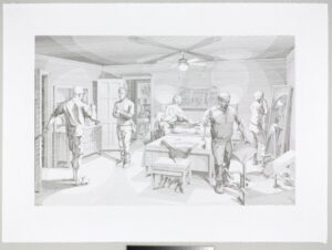 From the portfolio “Open House: Five Engraved Scenes”