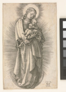 The Virgin with Short Hair Tied with a Little Band