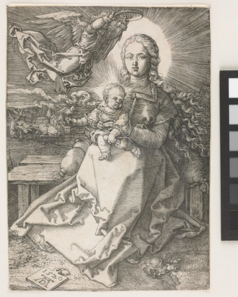 THE VIRGIN CROWNED BY AN ANGEL