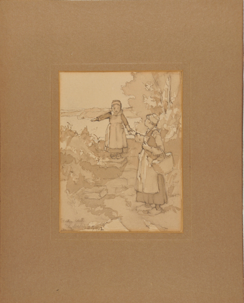 Breton Mother and Daughter - Image 2