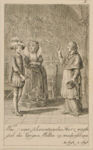 Plate 3 from Marie-Joseph Chénier’s “Bartholomäusnacht” for the “Göttinger Taschenkalender fur das Jahr 1791”