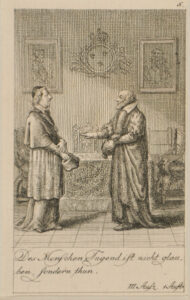 Plate 5 from Marie-Joseph Chénier’s “Bartholomäusnacht” for the “Göttinger Taschenkalender fur das Jahr 1791”