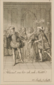 Plate 8 from Marie-Joseph Chénier’s “Bartholomäusnacht” for the “Göttinger Taschenkalender fur das Jahr 1791”