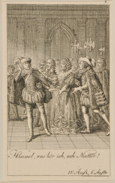 Plate 8 from Marie-Joseph Chénier’s “Bartholomäusnacht” for the “Göttinger Taschenkalender fur das Jahr 1791”