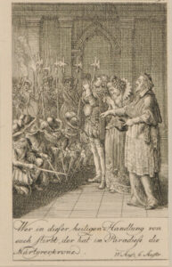 Plate 9 from Marie-Joseph Chénier’s “Bartholomäusnacht” for the “Göttinger Taschenkalender fur das Jahr 1791”