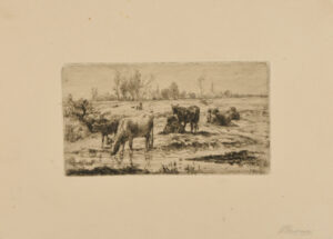 Landscape with Cattle at a Pool