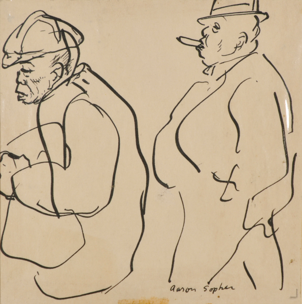 Drawing for the Book “Aaron Sopher” by Forbes Watson