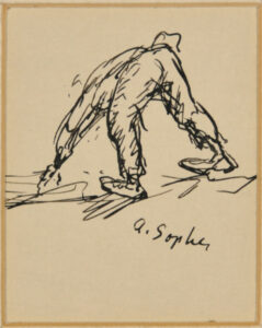 Figure Bending Forward