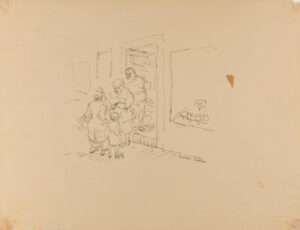 Talking in Front of a Store