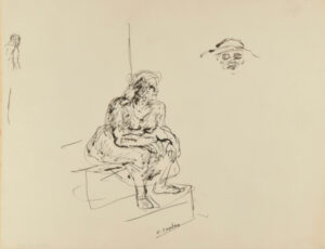 Woman Seated on a Stoop