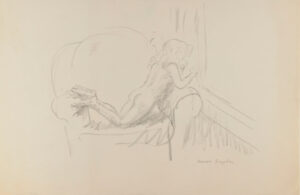 Nude Kneeling on a Chair