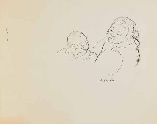 BUSTS OF TWO PEOPLE