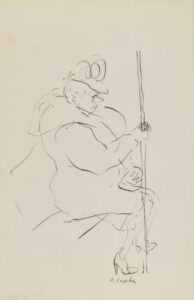 Woman Seated on the Trolley