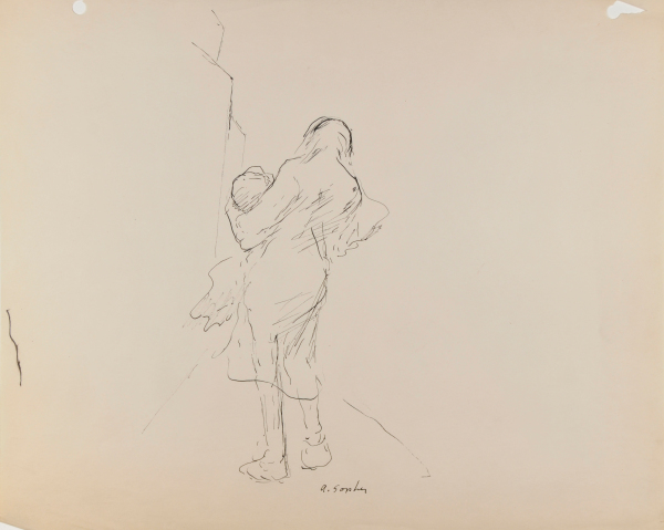 REAR VIEW OF WOMAN HOLDING BUNDLE