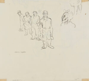 Workers (recto); Women at a Table (verso)