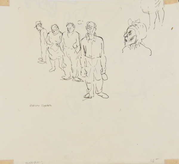 WORKERS (RECTO); WOMEN AT A TABLE (VERSO)